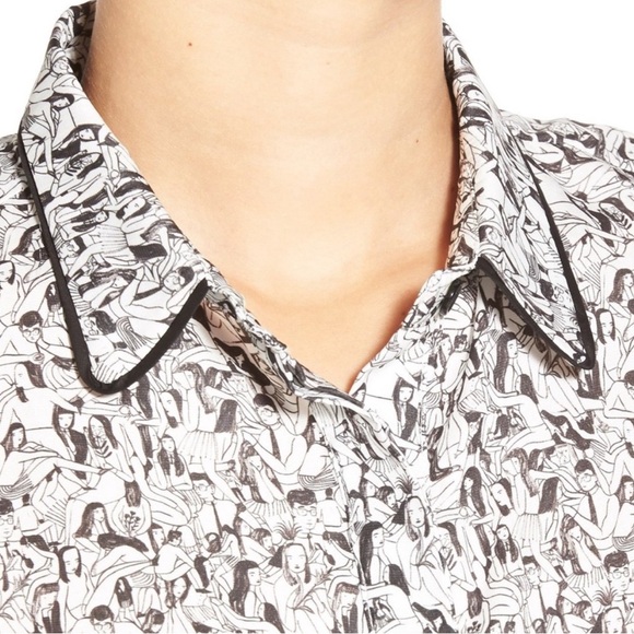 Rachel Antonoff blouse size small S - Picture 5 of 6